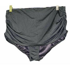 Lands End Women Plus Shirred Swim Skirt Bottom 16W